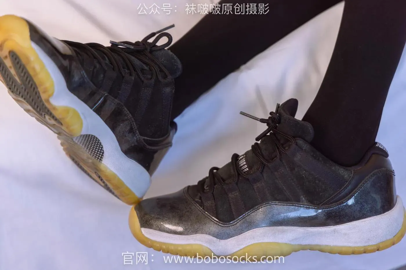 [BoBoSocks袜啵啵]NO.130 稚予-两双穿脏篮球鞋、厚黑丝 [145P]插图9